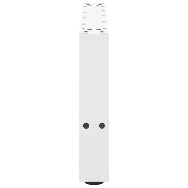 Valkoinen sohvapöydän jalat Friderica 50x(30-31)cm (2 kpl teräs)