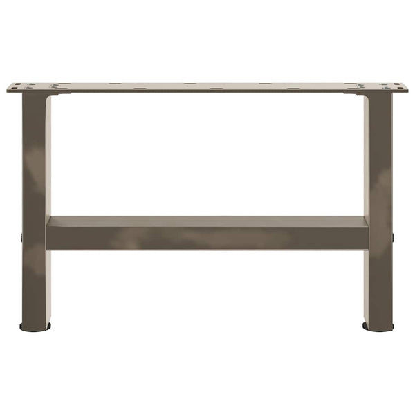 Luonnonteräs sohvapöydän jalat Friderica 50x(30-31)cm (2 kpl teräs)