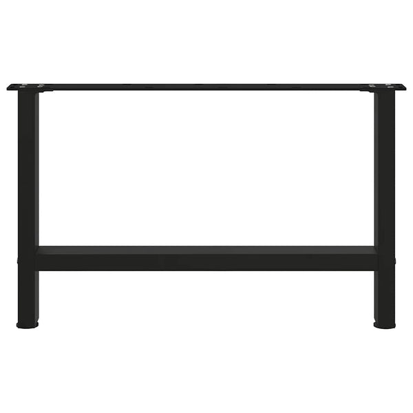 Musta sohvapöydän jalat Friderica 70x(42-43)cm (2 kpl, teräs)