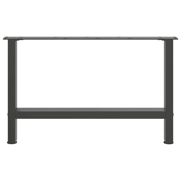 Antrasiitti sohvapöydän jalat Friderica 70x(42-43)cm (2 kpl, teräs)