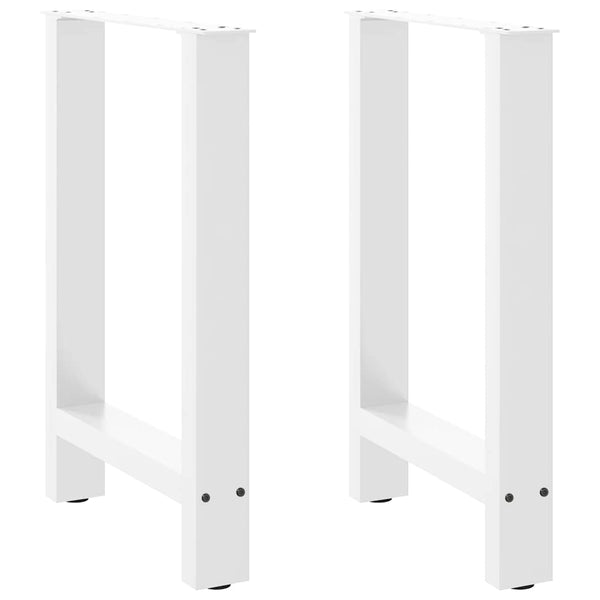 Valkoinen ruokapöydän jalat Friderica 60x(72-73)cm (2 kpl, teräs)