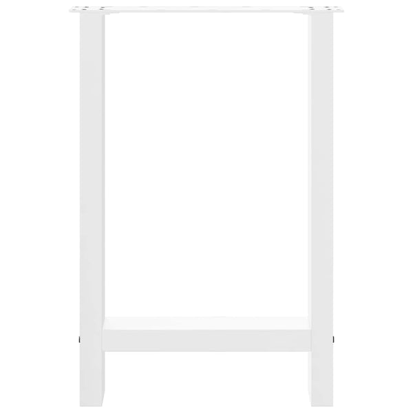 Valkoinen ruokapöydän jalat Friderica 60x(72-73)cm (2 kpl, teräs)