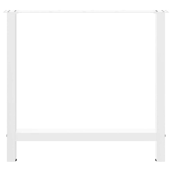 Valkoiset ruokapöydän jalat Friderica 70x(72-73)cm (2 kpl teräs)