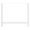 Valkoinen ruokapöydän jalat Friderica 90x(72-73)cm (2 kpl, teräs)