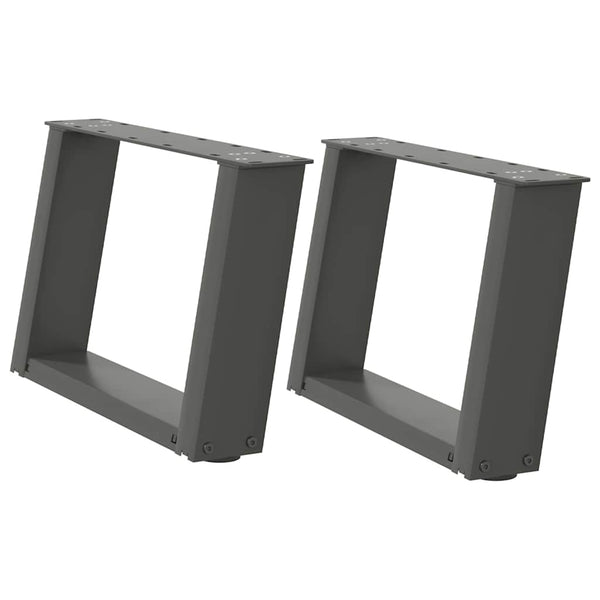 Antrasiitti sohvapöydän jalat u-muotoiset Hodjaev 40x(30-31)cm (2 kpl)