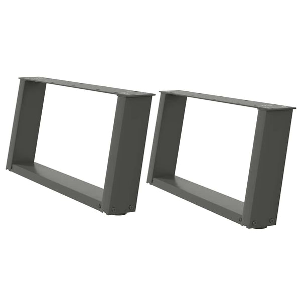 Antrasiitti sohvapöydän jalat u-muotoiset Hodjaev 70x(30-31)cm (2 kpl)