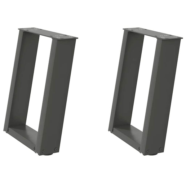 Antrasiittia sohvapöydän jalat u-muotoiset Hodjaev 28x(42-43)cm (2 kpl)