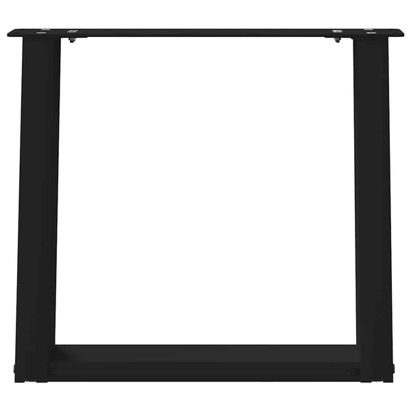 Musta sohvapöydän jalat u-muotoiset Hodjaev 50x(42-43)cm (2 kpl, teräs)