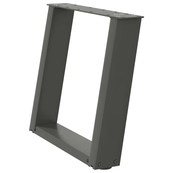 Antrasiitti sohvapöydän jalat u-muotoiset Hodjaev 50x(42-43)cm (2 kpl)