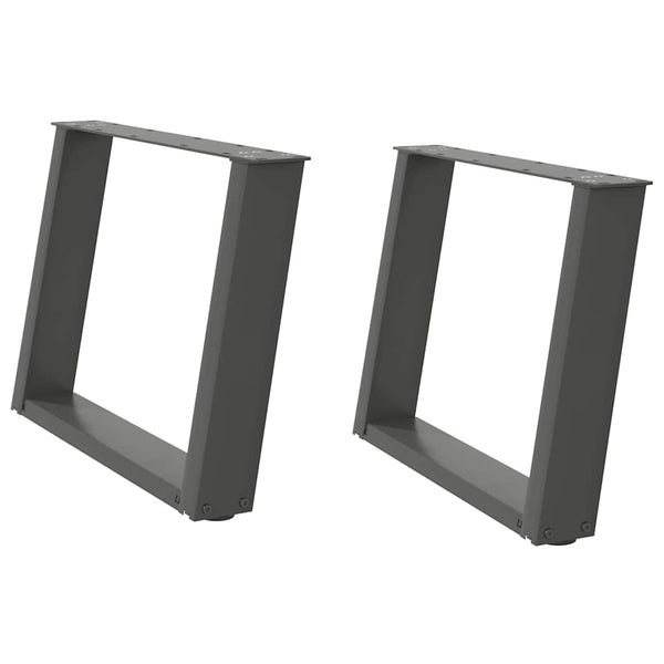 Antrasiitti sohvapöydän jalat u-muotoiset Hodjaev 60x(42-43)cm (2 kpl)