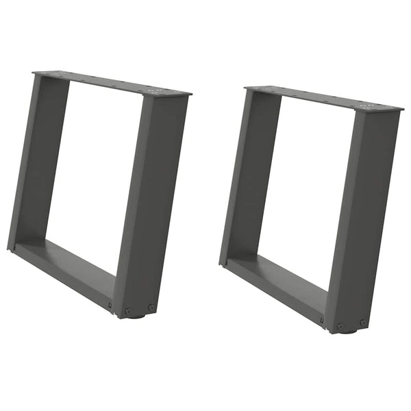 Antrasiitti sohvapöydän jalat u-muotoiset Hodjaev 50x(42-43)cm (2 kpl)