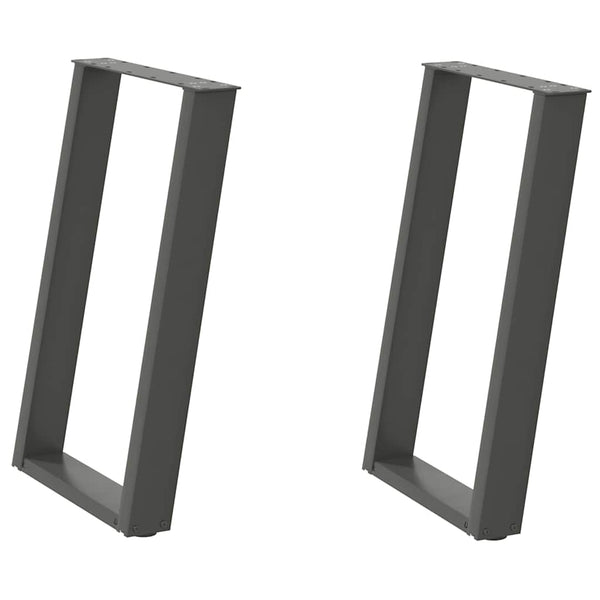 Antrasiittia ruokapöydän jalat u-muotoiset Hodjaev 50x(72-73)cm (2 kpl)