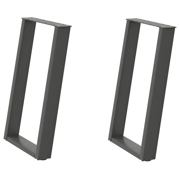 Antrasiittia ruokapöydän jalat u-muotoiset Hodjaev 60x(72-73)cm (2 kpl)