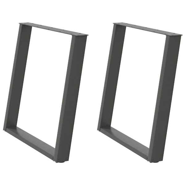 Antrasiitti ruokapöydän jalat u-muotoiset Hodjaev 80x(72-73)cm (2 kpl)