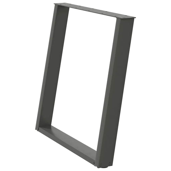 Antrasiitti ruokapöydän jalat u-muotoiset Hodjaev 80x(72-73)cm (2 kpl)