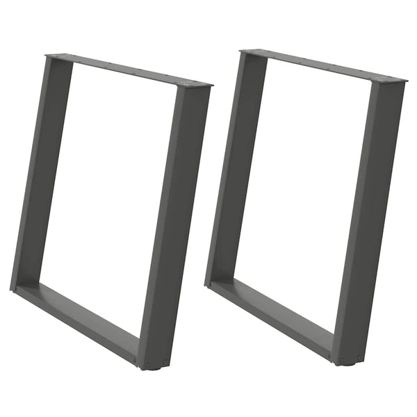 Antrasiitti ruokapöydän jalat u-muotoiset Hodjaev 90x(72-73)cm (2 kpl)