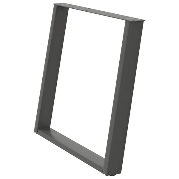 Antrasiitti ruokapöydän jalat u-muotoiset Hodjaev 90x(72-73)cm (2 kpl)