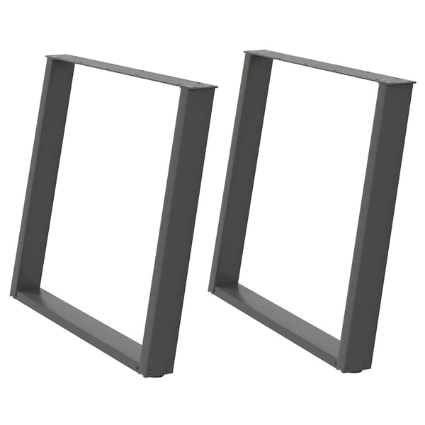 Antrasiitti ruokapöydän jalat u-muotoiset Hodjaev 100x(72-73)cm (2 kpl)