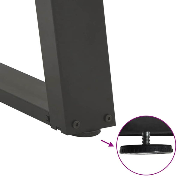 Antrasiitti ruokapöydän jalat u-muotoiset Hodjaev 100x(72-73)cm (2 kpl)