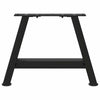 Musta sohvapöydän jalat a-muotoiset Karoi 40x(30-31)cm (2 kpl teräs)
