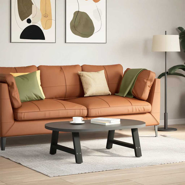 Musta sohvapöydän jalat a-muotoiset Karoi 70x(30-31)cm (2 kpl teräs)