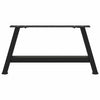 Musta sohvapöydän jalat a-muotoiset Karoi 70x(30-31)cm (2 kpl teräs)