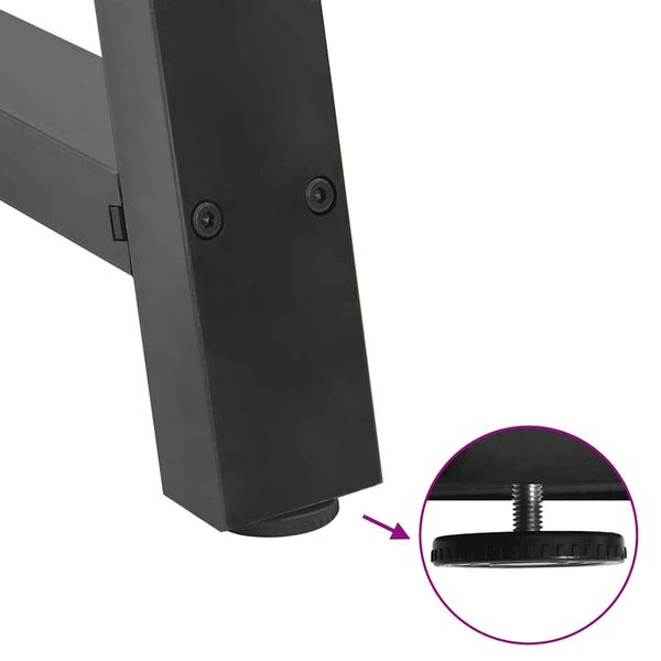 Antrasiitti sohvapöydän jalat a-muotoiset Karoi 70x(30-31)cm (2 kpl)