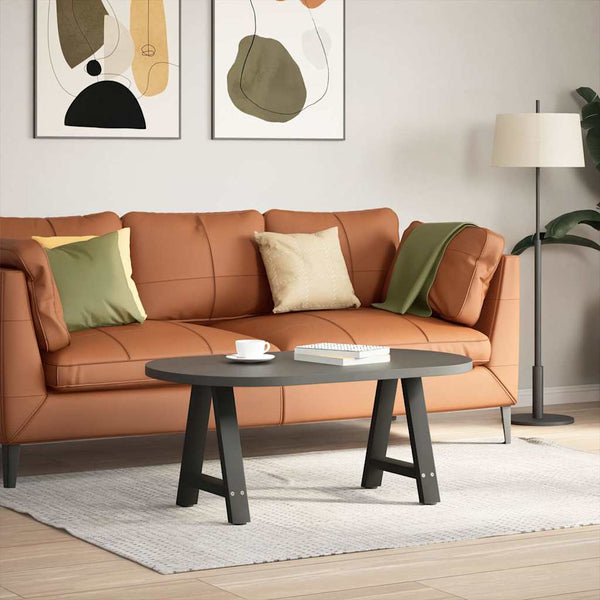 Musta sohvapöydän jalat a-muotoiset Karoi 50x(42-43)cm (2 kpl teräs)