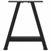 Musta sohvapöydän jalat a-muotoiset Karoi 50x(42-43)cm (2 kpl teräs)