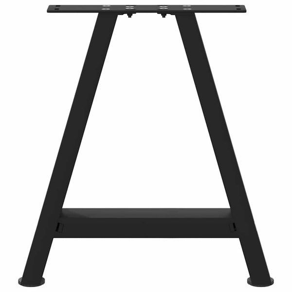 Musta sohvapöydän jalat a-muotoiset Karoi 50x(42-43)cm (2 kpl teräs)