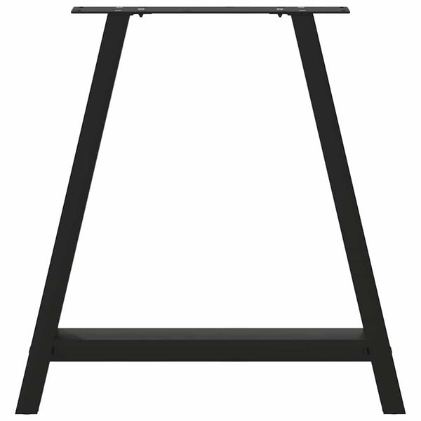 Musta sohvapöydän jalat a-muotoiset Karoi 80x(72-73)cm (2 kpl teräs)