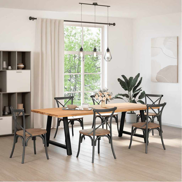 Musta sohvapöydän jalat a-muotoiset Karoi 90x(72-73)cm (2 kpl)