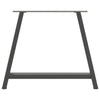 Antrasiitti sohvapöydän jalat a-muotoiset Karoi 90x(72-73)cm (2 kpl)