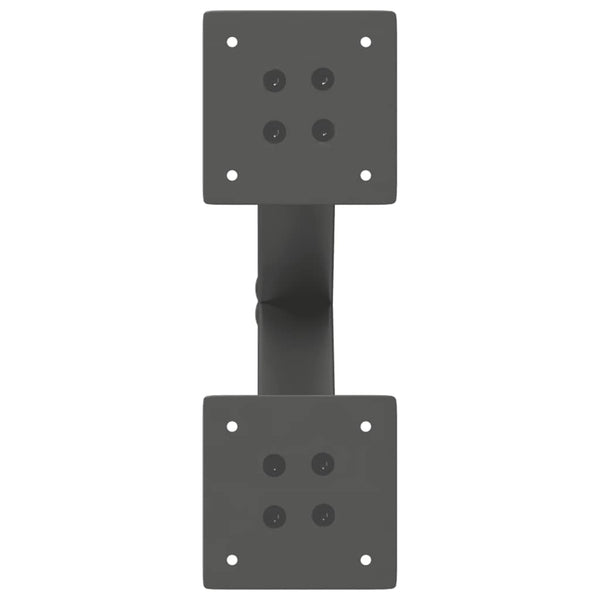 Sohvapöydän jalat X-muotoiset 2 kpl antrasiitti 30x(30-31) cm