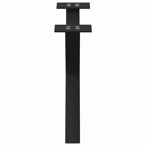 Musta sohvapöydän jalat x-muotoiset Pantil 50x(30-31)cm (2 kpl teräs)