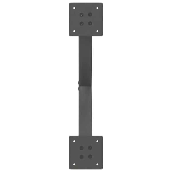 Antrasiitti sohvapöydän jalat x-muotoiset Pantil 50x(30-31)cm (2 kpl)