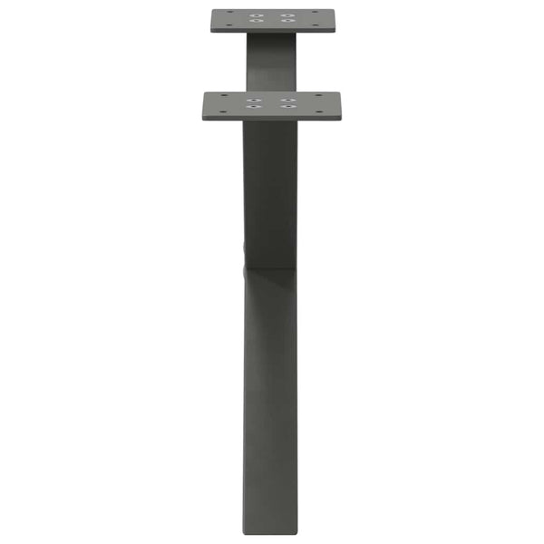 Antrasiitti sohvapöydän jalat x-muotoiset Pantil 60x(30-31)cm (2 kpl)