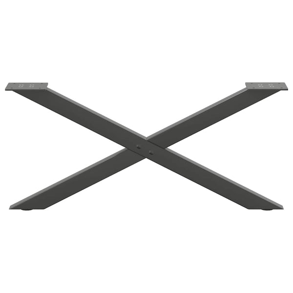 Antrasiitti sohvapöydän jalat x-muotoiset Pantil 70x(30-31)cm (2 kpl)