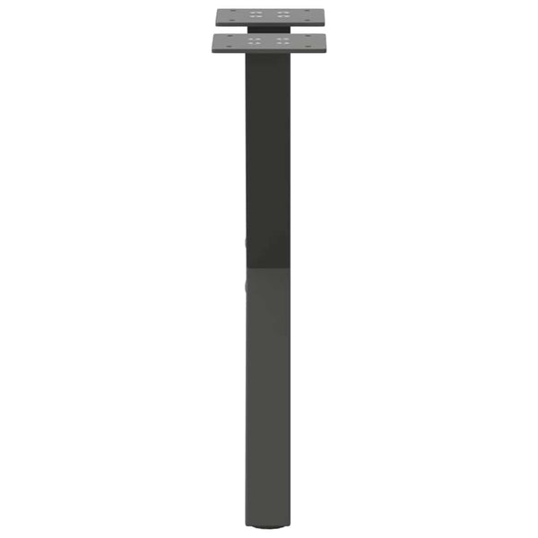 Antrasiitti sohvapöydän jalat x-muotoiset Pantil 38x(42-43)cm (2 kpl)