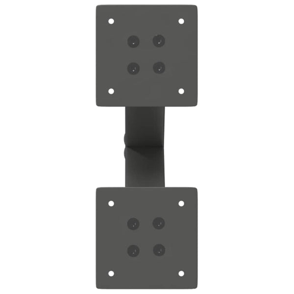 Antrasiitti sohvapöydän jalat x-muotoiset Pantil 38x(42-43)cm (2 kpl)