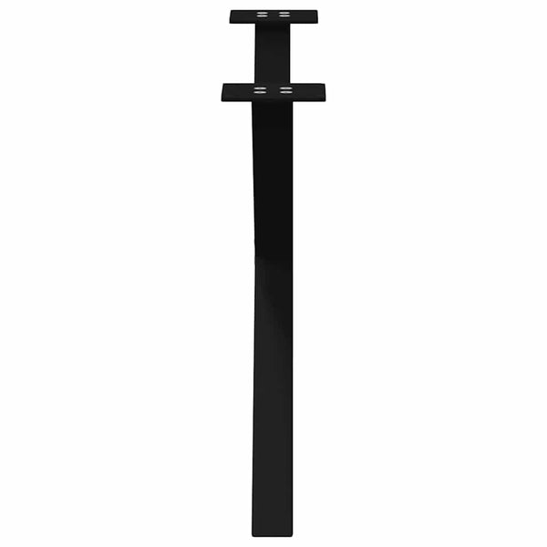 Musta sohvapöydän jalat x-muotoiset Pantil 70x(42-43)cm (2 kpl teräs)
