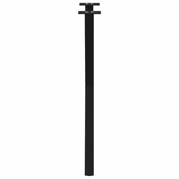 Musta ruokapöydän jalat x-muotoiset Pantil 60x(72-73)cm (2 kpl teräs)