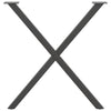 Antrasiitti ruokapöydän jalat x-muotoiset Pantil 80x(72-73)cm (2 kpl)