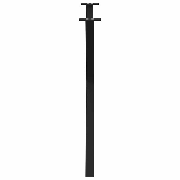 Musta ruokapöydän jalat x-muotoiset Pantil 90x(72-73)cm (2 kpl teräs)