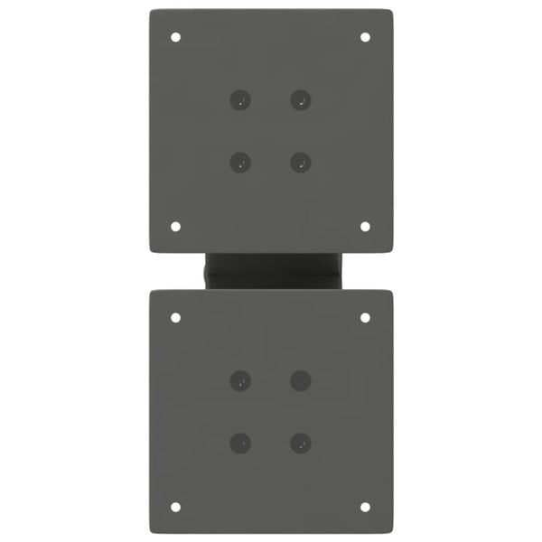 Sohvapöydän jalat X-muotoiset 2 kpl antrasiitti 30x(30-31) cm