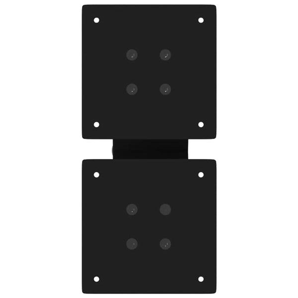 Musta sohvapöydän jalat x-muotoiset Pantil 40x(30-31)cm (2 kpl teräs)