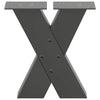 Antrasiitti sohvapöydän jalat x-muotoiset Pantil 40x(30-31)cm (2 kpl)