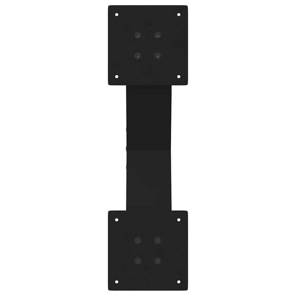 Musta sohvapöydän jalat x-muotoiset Pantil 50x(30-31)cm (2 kpl teräs)