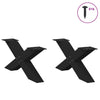 Musta sohvapöydän jalat x-muotoiset Pantil 70x(30-31)cm (2 kpl teräs)