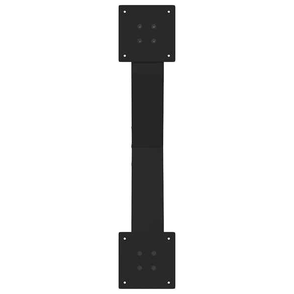 Musta sohvapöydän jalat x-muotoiset Pantil 70x(30-31)cm (2 kpl teräs)